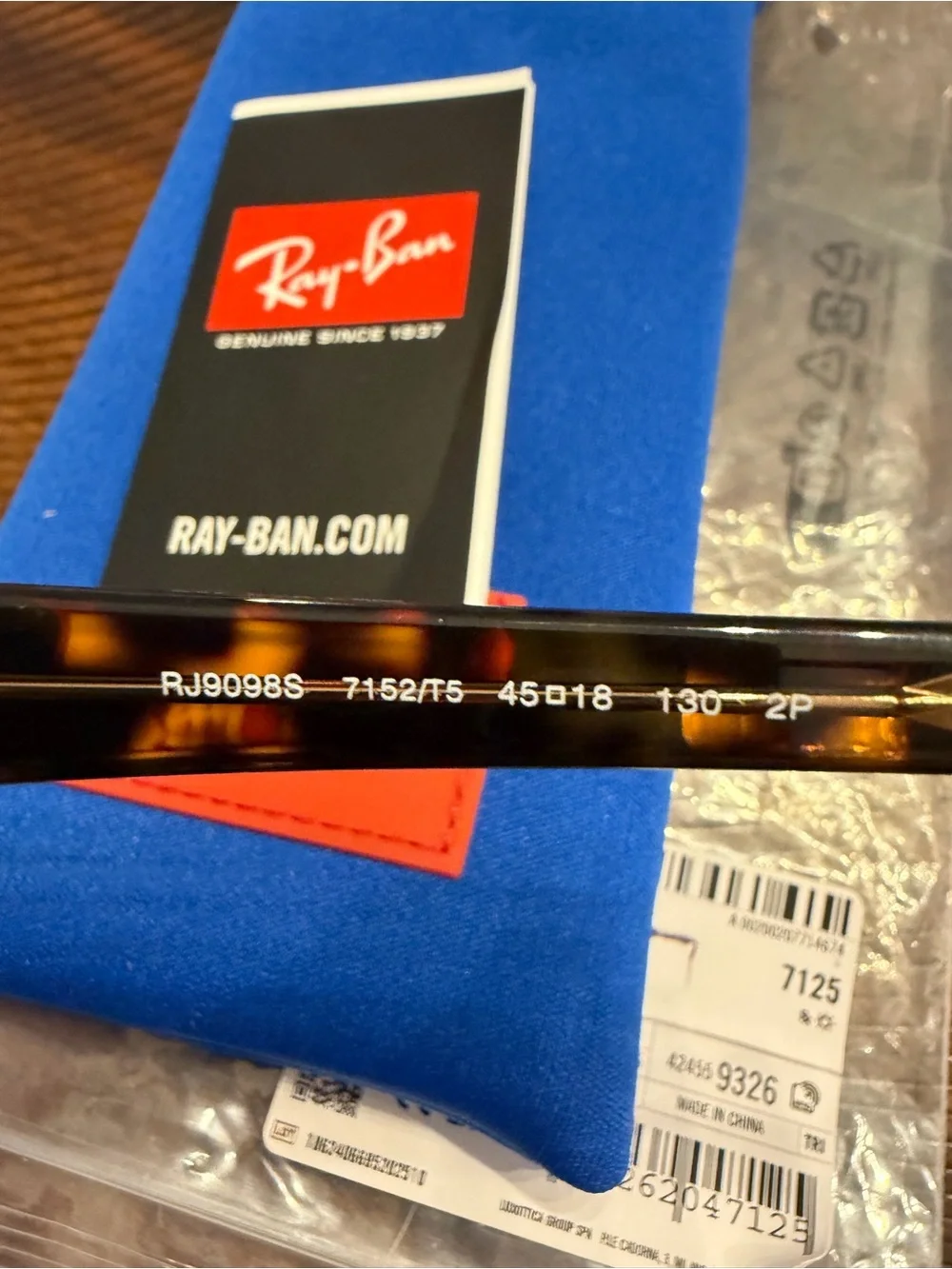 Ray-Ban Kids Tortoiseshell Brown Gradient Sunglasses